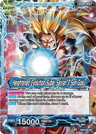 Son Goku // Heightened Evolution Super Saiyan 3 Son Goku - Cross Worlds - Uncommon - BT3-032