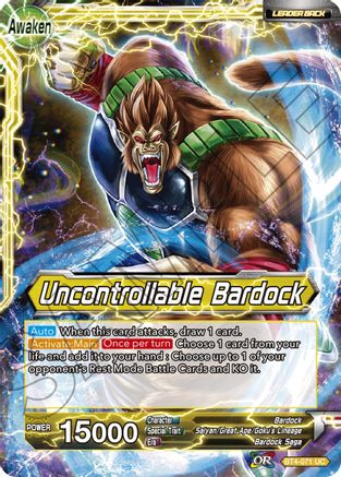 Bardock // Uncontrollable Bardock - Colossal Warfare - Uncommon - BT4-071
