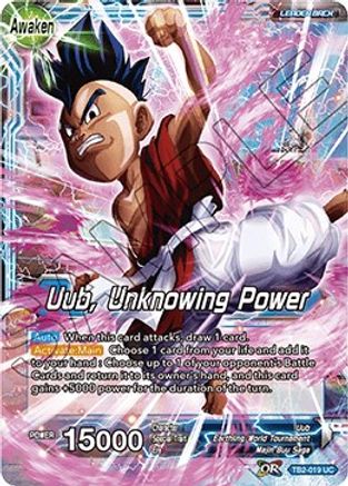 Uub // Uub, Unknowing Power - World Martial Arts Tournament - Uncommon - TB2-019