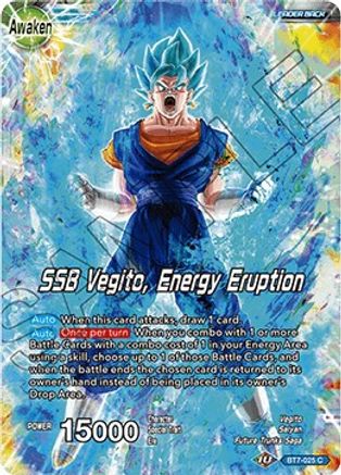 Son Goku & Vegeta // SSB Vegito, Energy Eruption - Assault of the Saiyans - Common - BT7-025