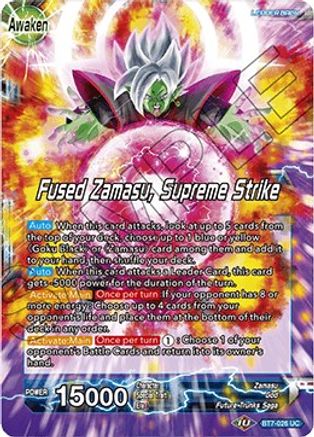 Goku Black & Zamasu // Fused Zamasu, Supreme Strike - Assault of the Saiyans - Uncommon - BT7-026