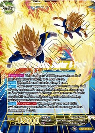 Cabba // Vegeta & Cabba, Master & Pupil - Assault of the Saiyans - Starter Rare - XD1-01
