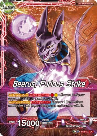 Beerus // Beerus, Furious Strike - Malicious Machinations - Uncommon - BT8-002