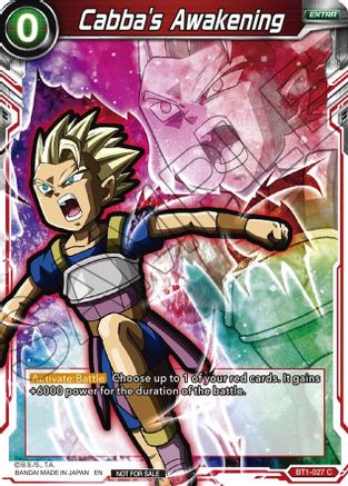 Cabba's Awakening (Event Pack 05) - Promotion Cards - Promo - BT1-027