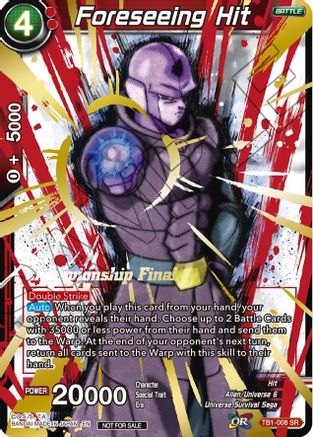 Foreseeing Hit (Championship Final 2019) - Tournament Promotion Cards - Promo - TB1-008