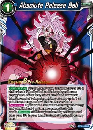 Absolute Release Ball - Malicious Machinations Pre-Release Cards - Uncommon - BT8-043_PR