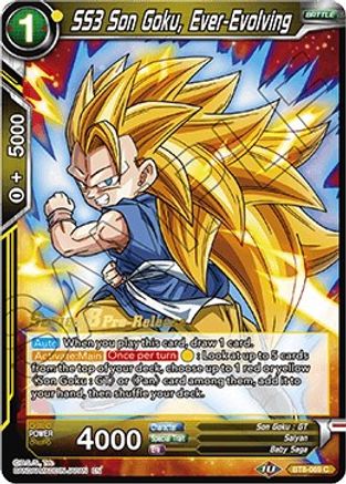 SS3 Son Goku, Ever-Evolving - Malicious Machinations Pre-Release Cards - Common - BT8-069_PR