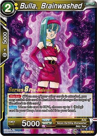 Bulla, Brainwashed - Malicious Machinations Pre-Release Cards - Common - BT8-077_PR