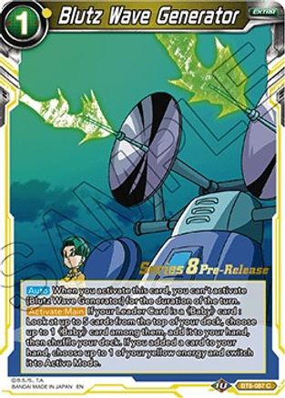 Blutz Wave Generator - Malicious Machinations Pre-Release Cards - Common - BT8-087_PR