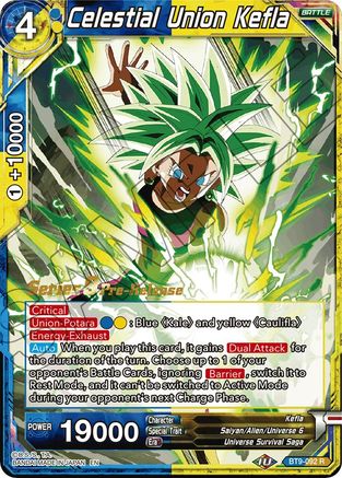 Celestial Union Kefla - Universal Onslaught Pre-Release Cards - Rare - BT9-092