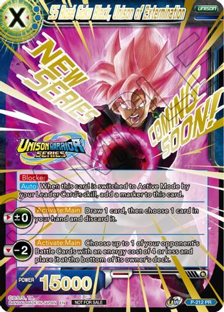 SS Rose Goku Black, Unison of Extermination (Hot Stamped) - Promotion Cards - Promo - P-212