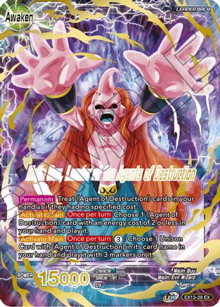 Babidi, Leader of the Agents of Destruction // Majin Buu, Leader of the Agents of Destruction - Special Anniversary Set 2020 - Expansion Rare - EX13-29