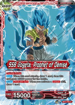 Gogeta // SSB Gogeta, Prophet of Demise - Vermilion Bloodline - Common - BT11-001
