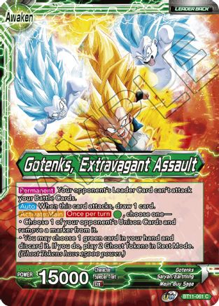 Gotenks // Gotenks, Extravagant Assault - Vermilion Bloodline - Common - BT11-061