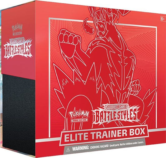 Pokemon Battle Styles Elite Trainer Box [Single Strike Urshifu] (Red) - SWSH05