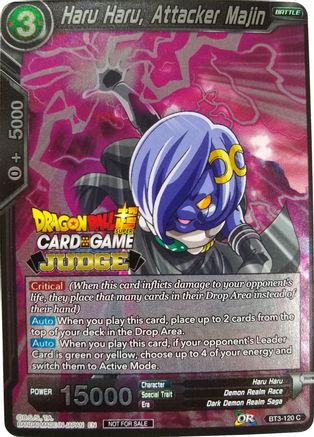 Haru Haru, Attacker Majin - Judge Promotion Cards - Promo - BT3-120