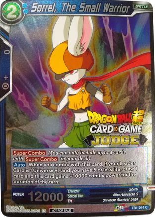 Sorrel, The Small Warrior - Judge Promotion Cards - Promo - TB1-044