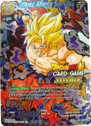 Uneasy Alliance Son Goku - Judge Promotion Cards - Promo - DB1-096
