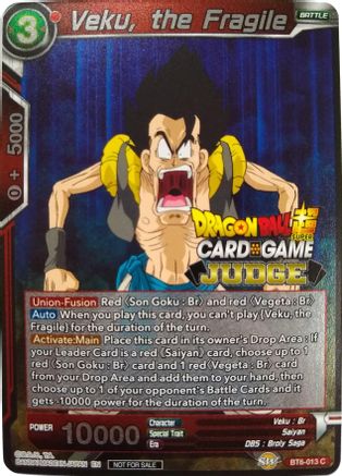 Veku, the Fragile - Judge Promotion Cards - Promo - BT6-013