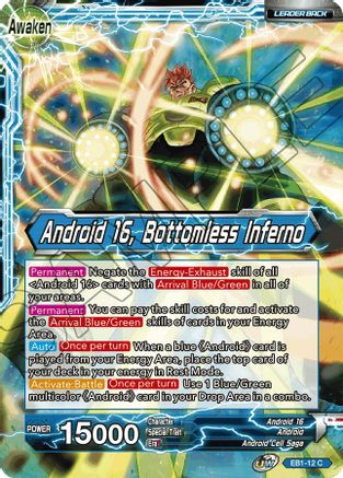 Android 16 // Android 16, Bottomless Inferno - Battle Evolution Booster - Common - EB1-12