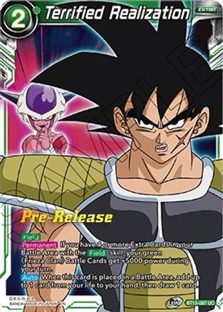 Terrified Realization - Supreme Rivalry Pre-Release Cards - Uncommon - BT13-087