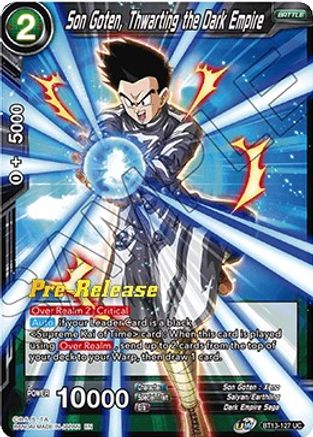 Son Goten, Thwarting the Dark Empire - Supreme Rivalry Pre-Release Cards - Uncommon - BT13-127