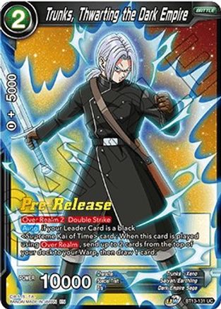 Trunks, Thwarting the Dark Empire - Supreme Rivalry Pre-Release Cards - Uncommon - BT13-131