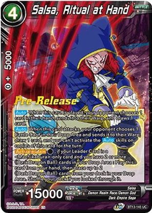 Salsa, Ritual at Hand - Supreme Rivalry Pre-Release Cards - Uncommon - BT13-145