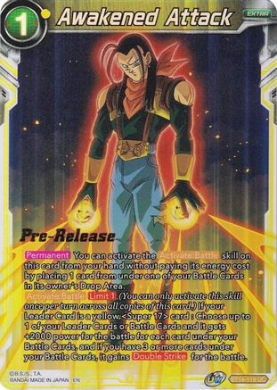 Awakened Attack - Cross Spirits Pre-Release Cards - Uncommon - BT14-119