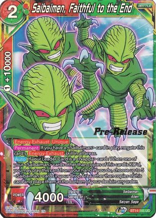 Saibaimen, Faithful to the End - Cross Spirits Pre-Release Cards - Uncommon - BT14-145
