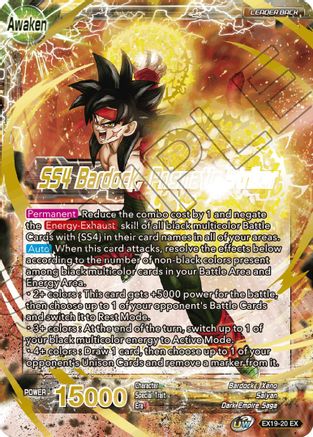 Bardock // SS4 Bardock, Prismatic Striker - Special Anniversary Set 2021 - Expansion Rare - EX19-20