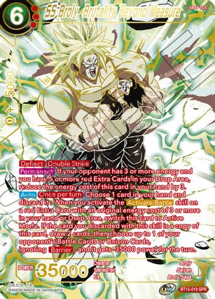 SS Broly, Brutality Beyond Measure (SPR) - Saiyan Showdown - Special Rare - BT15-019