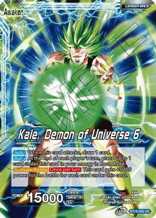 Kale // Kale, Demon of Universe 6 - Saiyan Showdown - Uncommon - BT15-032