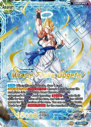 Son Goku & Vegeta // Miracle Strike Gogeta (Gold Stamped) - Mythic Booster - Common - P-069