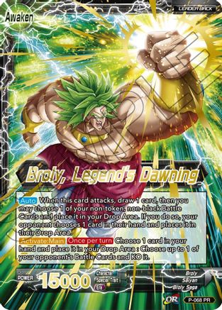 Broly // Broly, Legend's Dawning (Gold Stamped) - Mythic Booster - Common - P-068