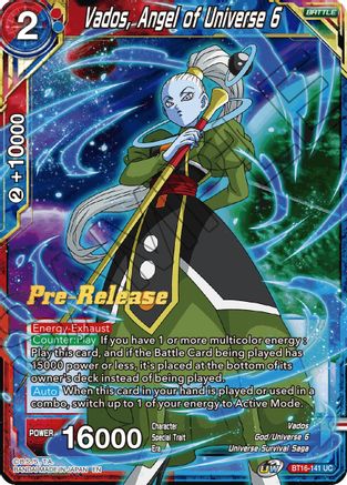 Vados, Angel of the Universe 6 - Realm of the Gods Pre-Release Cards - Uncommon - BT16-141