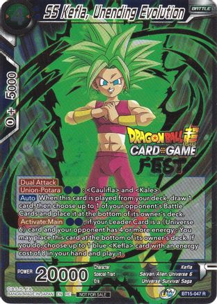 SS Kefla, Unending Evolution (Card Game Fest 2022) - Tournament Promotion Cards - Promo - BT15-047