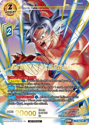 Ultra Instinct Son Goku, Limitless Awakening (Gold-Stamped) - Promotion Cards - Promo - P-400