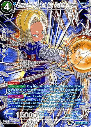Android 18, Let the Battle Begin - Collector's Selection Vol. 3 - Uncommon - EB1-20