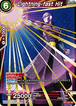 Lightning-fast Hit - Galactic Battle - Super Rare - BT1-011