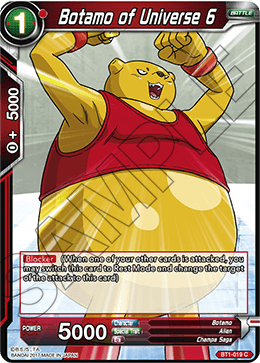 Botamo of Universe 6 - Galactic Battle - Common - BT1-019