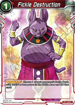 Fickle Destruction - Galactic Battle - Common - BT1-026