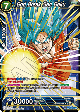 God Break Son Goku - Galactic Battle - Super Rare - BT1-031