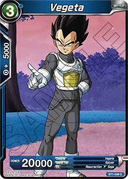 Vegeta - Galactic Battle - Common - BT1-038