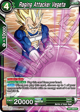 Raging Attacker Vegeta - Galactic Battle - Rare - BT1-064