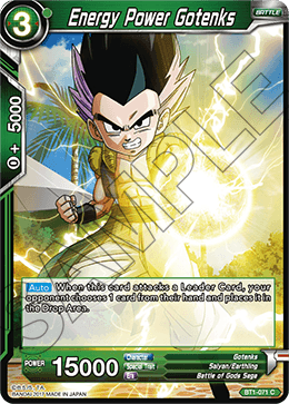 Energy Power Gotenks - Galactic Battle - Common - BT1-071