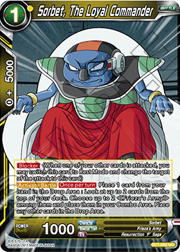 Sorbet, The Loyal Commander - Galactic Battle - Uncommon - BT1-092