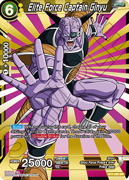 Elite Force Captain Ginyu - Galactic Battle - Super Rare - BT1-095