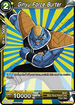 Ginyu Force Burter - Galactic Battle - Common - BT1-097