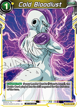 Cold Bloodlust - Promotion Cards - Promo - BT1-107